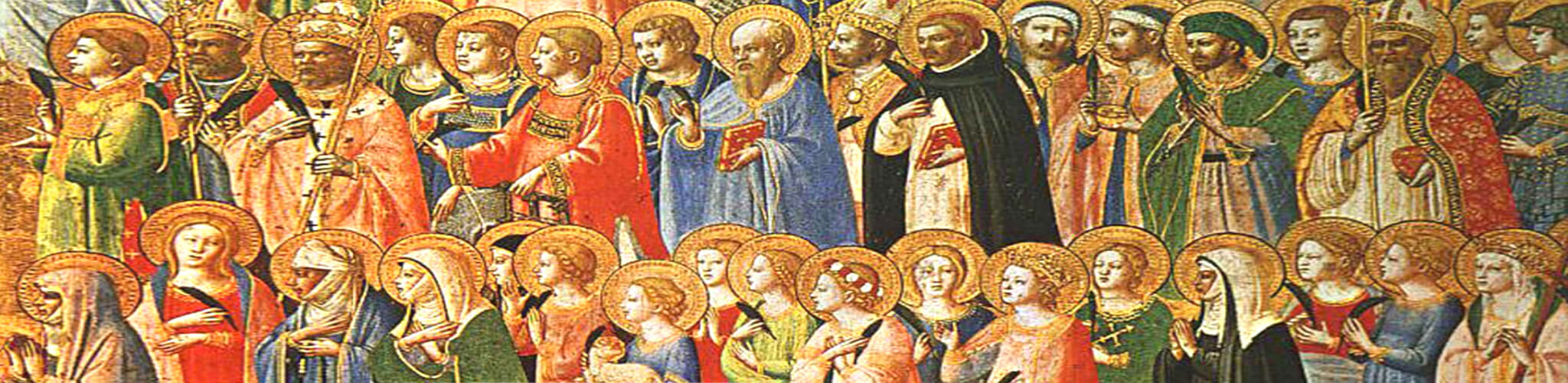 Tutti i santi – dalla predella della Pala di Fiesole – Beato Angelico