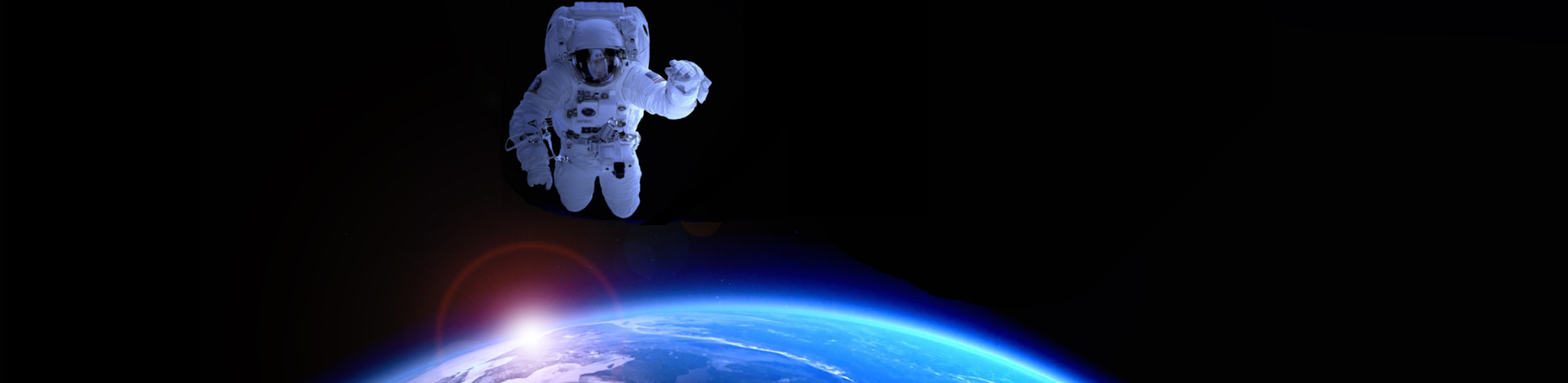 Astronauta "sopra" la terra